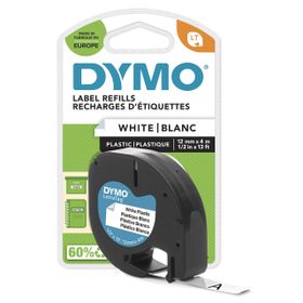 Dymo S0721660 LetraTag Plastik Şerit 12 mm X 4 mt Beyaz