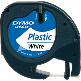 Dymo S0721660 LetraTag Plastik Şerit 12 mm X 4 mt Beyaz