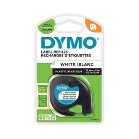 Dymo S0721660 LetraTag Plastik Şerit 12 mm X 4 mt Beyaz