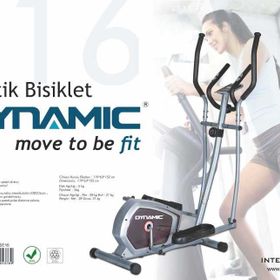 Dynamic E16 Kondisyon Bisikleti White Premium Manyetik Eliptik