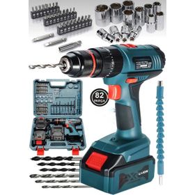 Dynamic Max DM82-3M 82 Parça Çelik Şanzuman Bakır Sargılı Darbeli Şarjlı Matkap