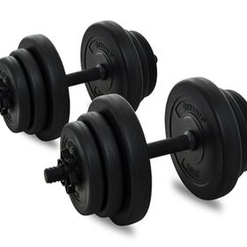 Dynamic T1918 20 kg Unisex Gümüş Vinly Dumbbell Set