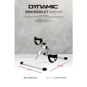 Dynamic W004 El Kol Ayak Egzersiz Aleti Direnç Ayarlı Kondisyon Bisikleti