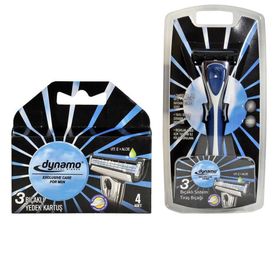 Dynamo 3 Bıçaklı Sistem Tıraş Bıçağı ve 4'lü Yedek Kartuş