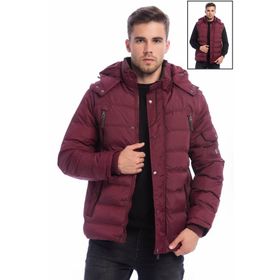 Dynamo 3490 Erkek Bordo Yelek ikisi Bir Arada Su Geçirmez Mont