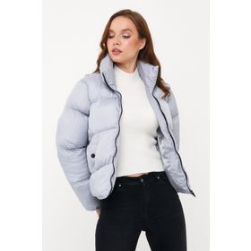 Dynamo 5006 Gri Oversize Şişme Kadın Mont
