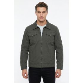 Dynamo 8002 BGL-ST04368 Haki Erkek Mevsimlik Kanvas Spor Mont