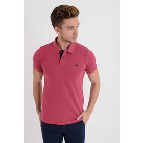 Dynamo T621 Erkek Gül Polo Yaka Likralı T-shirt