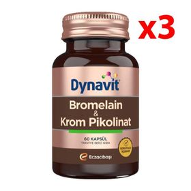 Dynavit Bromelain Krom Pikolinat 3x60 Kapsül