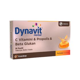 Dynavit Herbal C Vitamin Propolis Beta Glukan 16 Pastil