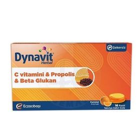 Dynavit Herbal C Vitamin Propolis Beta Glukan 16 Pastil