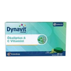Dynavit Herbal Okaliptus C Vitamini Nane Aromalı 16 Pastil