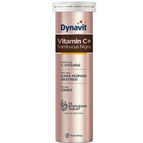 Dynavit Vitamin C+ Sambucus Nigra Çinko 20 Efervesan Tablet