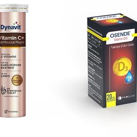 Dynavit Vitamin C+ Sambucus Nigra Çinko 20 Efervesan Tablet