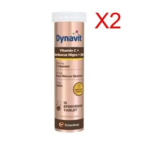 Dynavit Vitamin C Sambucus Nigra Çinko 2x15 Efervesan Tablet