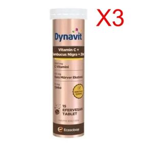 Dynavit Vitamin C Vitamin D3 Zinc 15 Efervesan Tablet