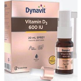 Dynavit Vitamin D3 600 IU İçeren 10 ml Sprey