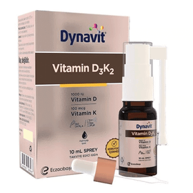Dynavit Vitamin D3 K2 İçeren 10 ml Sprey