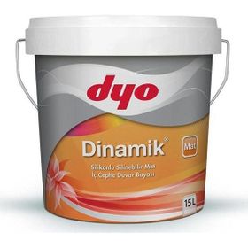 Dyo 0390 15 lt Dinamik İpek Mat Silikonlu Silinebilir İç Cephe Duvar Boyası