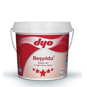 Dyo 10 kg Beşyıldız Silikonlu Mat İç Cephe Duvar Boyası