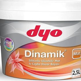 Dyo 2,5 lt Saltanat Kırmızı Dinamik Mat Silikonlu Silinebilir İç Cephe Duvar Boyası