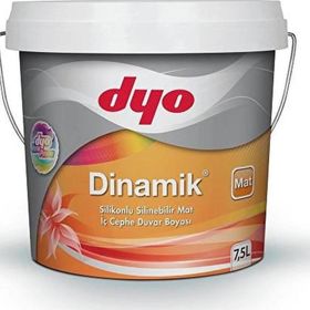 Dyo 4748 7,5 lt Dinamik İpekmat Silikonlu Silinebilir İç Cephe Duvar Boyası