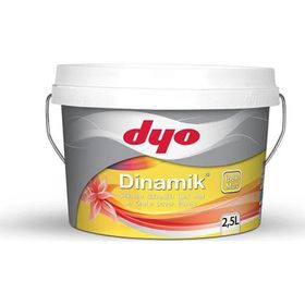 Dyo 6946 2,5 lt Dinamik İpekmat Silikonlu Silinebilir İç Cephe Duvar Boyası