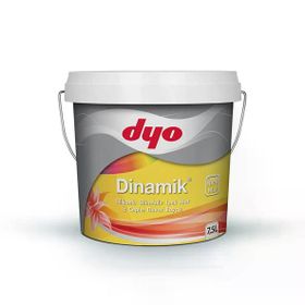 Dyo 7,5 lt Buz Beyazı Dinamik İpekmat Silikonlu Silinebilir İç Cephe Duvar Boyası