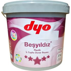 Dyo Beşyıldız 0542 Rozet Gümüşü 20 kg Plastik İç Cephe Duvar Boyası