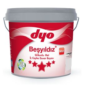 Dyo Beşyıldız 7.5 Lt Gökçe Silikonlu Mat İç Cephe Boyası