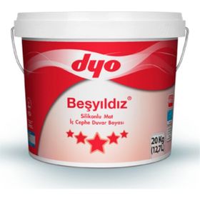 Dyo Beşyıldız 7565 Buz Gümüşü 10 kg Plastik İç Cephe Duvar Boyası