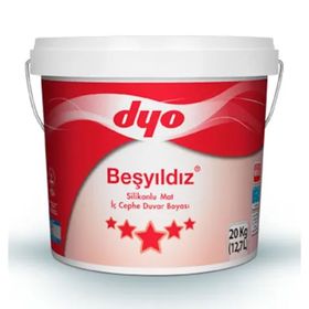 Dyo Beşyıldız 7565 Buz Gümüşü 20 kg Plastik İç Cephe Duvar Boyası