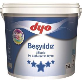 Dyo Beşyıldız Beyaz 15 lt Silikonlu Dış Cephe Boyası