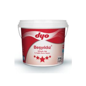 Dyo Beşyıldız Beyaz 15 lt Silikonlu Dış Cephe Boyası