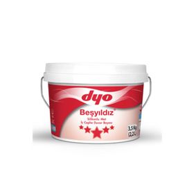 Dyo Beşyıldız Beyaz 15 lt Silikonlu Dış Cephe Boyası