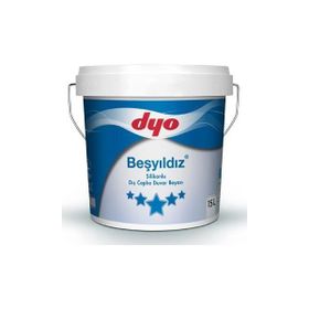 Dyo Beşyıldız Beyaz 15 lt Silikonlu Dış Cephe Boyası