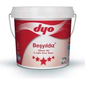 Dyo Beşyıldız Buz Gümüşü 10 kg Silikonlu Mat İç Cephe Duvar Boyası