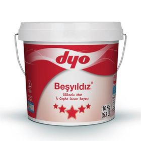 Dyo Beşyıldız Buz Gümüşü 10 kg Silikonlu Mat İç Cephe Duvar Boyası