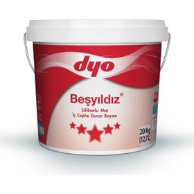Dyo Beşyıldız Demirdağı 20 kg Silikonlu Mat İç Cephe Duvar Boyası