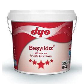 Dyo Beşyıldız Gökçe 20 kg Silikonlu Mat İç Cephe Duvar Boyası
