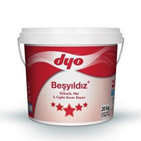 Dyo Beşyıldız Mine 20 kg Silikonlu Mat İç Cephe Boyası