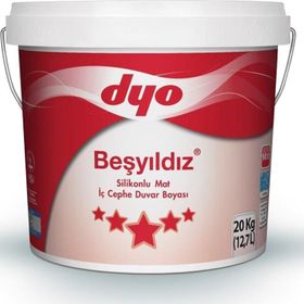 Dyo Beşyıldız Mine 20 kg Silikonlu Mat İç Cephe Boyası