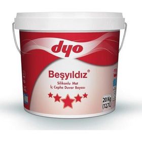 Dyo Beşyıldız Mine 20 kg Silikonlu Mat İç Cephe Boyası