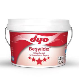 Dyo Beşyıldız Mine 3.5 kg Silikonlu Mat İç Cephe Duvar Boyası