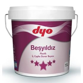 Dyo Beşyıldız Rozet Gümüşü 20 kg Silikonlu Mat İç Cephe Duvar Boyası