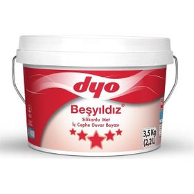 Dyo Beşyıldız Yeni Gül Kurusu 3.5 kg Silikonlu Mat İç Cephe Duvar Boyası