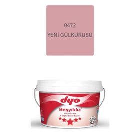 Dyo Beşyıldız Yeni Gül Kurusu 3.5 kg Silikonlu Mat İç Cephe Duvar Boyası