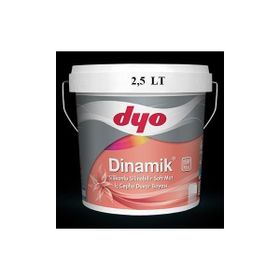 Dyo Dinamik 0001 Beyaz 2.5 lt Silikonlu Soft Mat İç Cephe Duvar Boyası