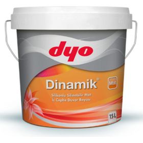 Dyo Dinamik 0001 Beyaz 2.5 lt Silikonlu Soft Mat İç Cephe Duvar Boyası
