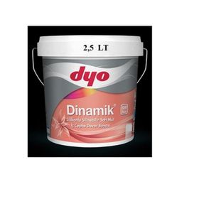 Dyo Dinamik 0001 Beyaz 2.5 lt Silikonlu Soft Mat İç Cephe Duvar Boyası